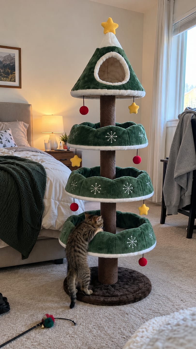 Customer photo review of Christmas Tree For Your Cat