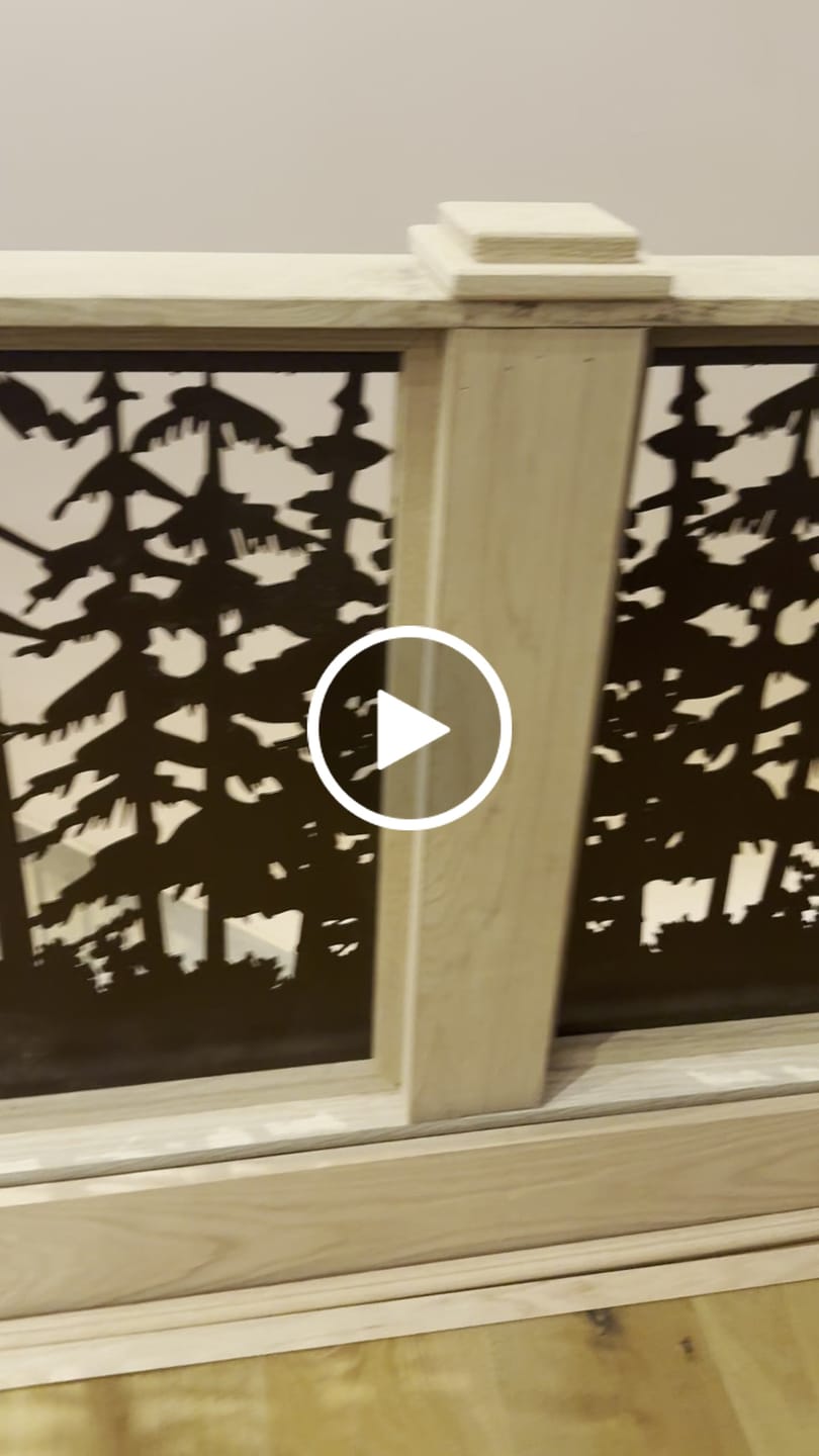 Customer video review of Forest Landscape Railing Panel Insert