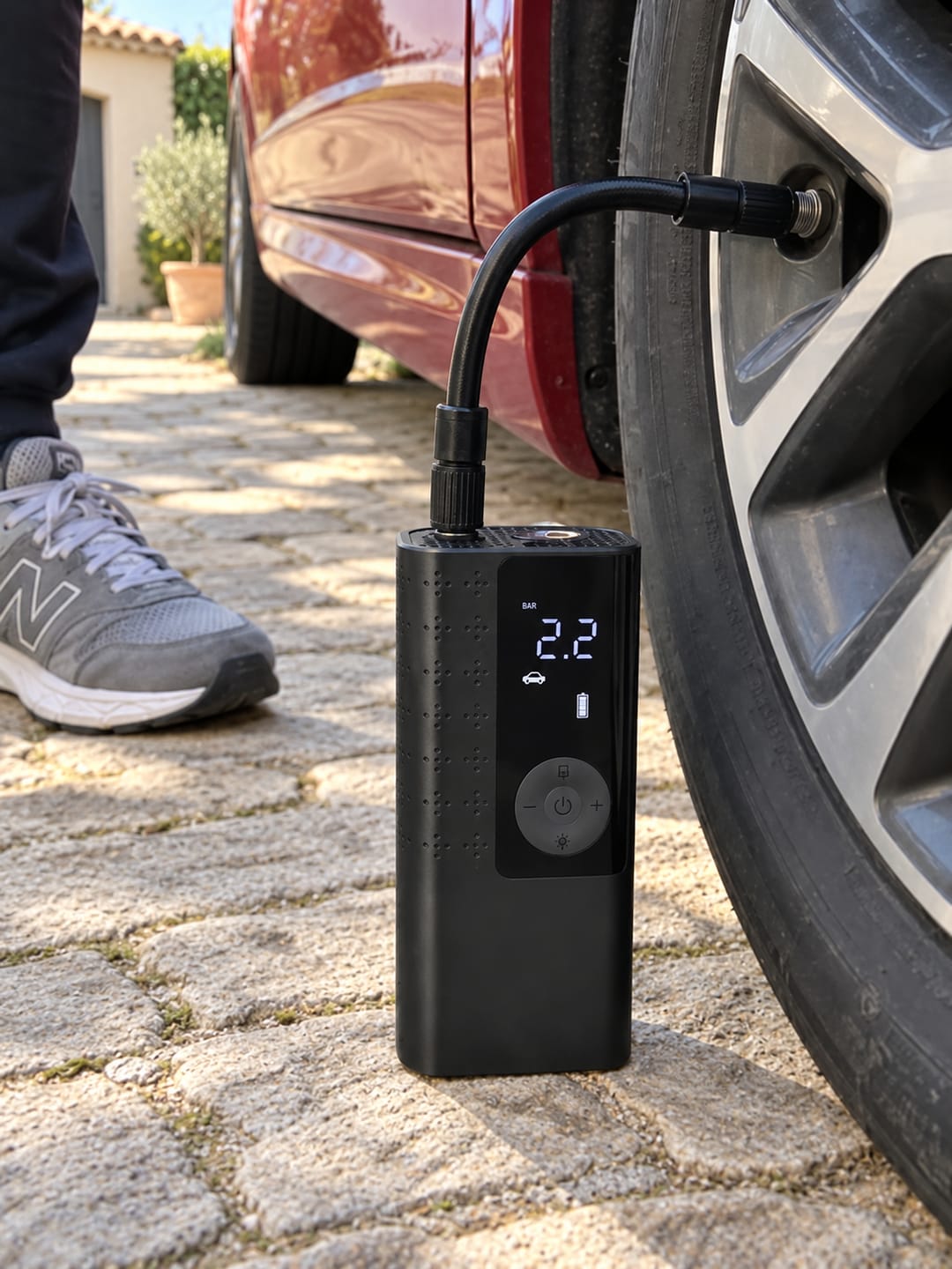 Customer photo review of AirRove Gonfleur de pneu voiture sans fil