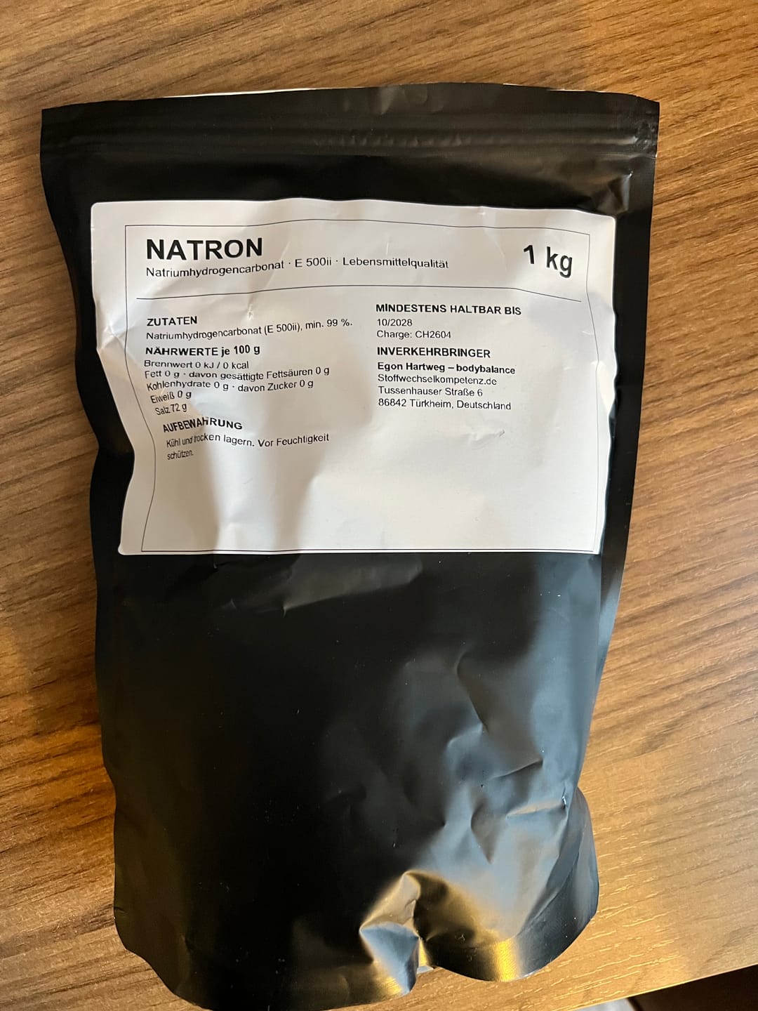 Customer photo review of Natron Pulver (Natriumhydrogencarbonat) 2kg
