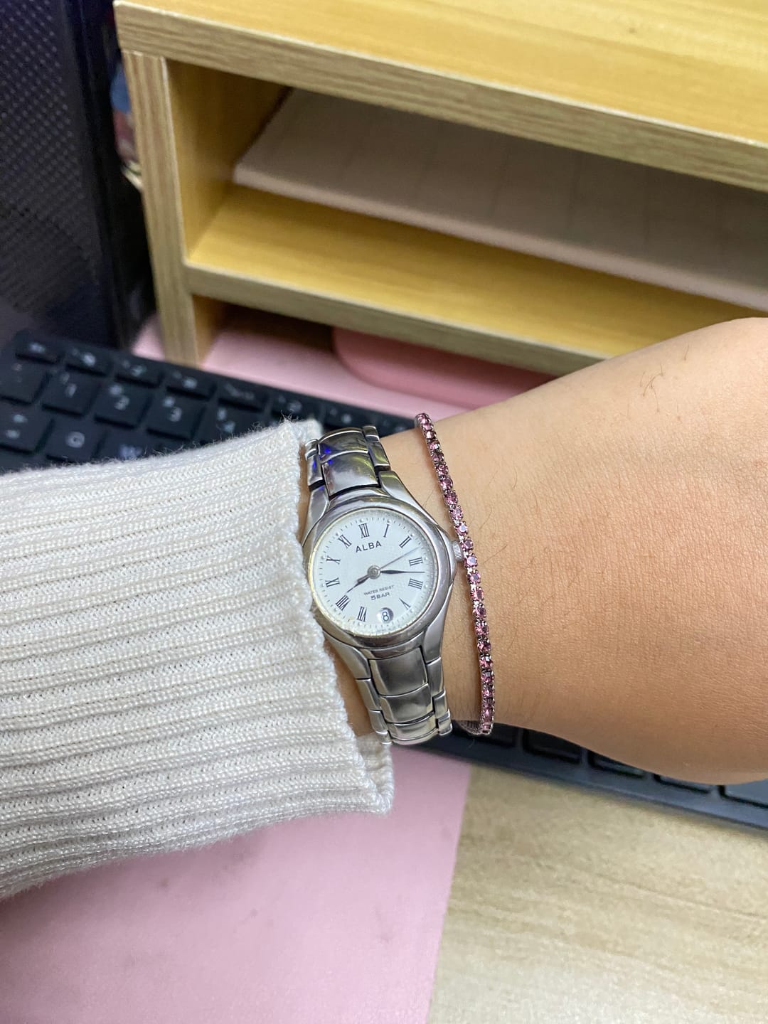 Customer photo review of Hailey Birthstone Bracelet