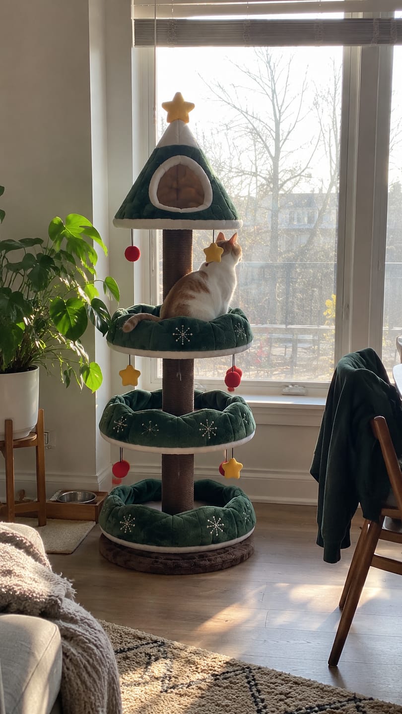 Customer photo review of Christmas Tree For Your Cat