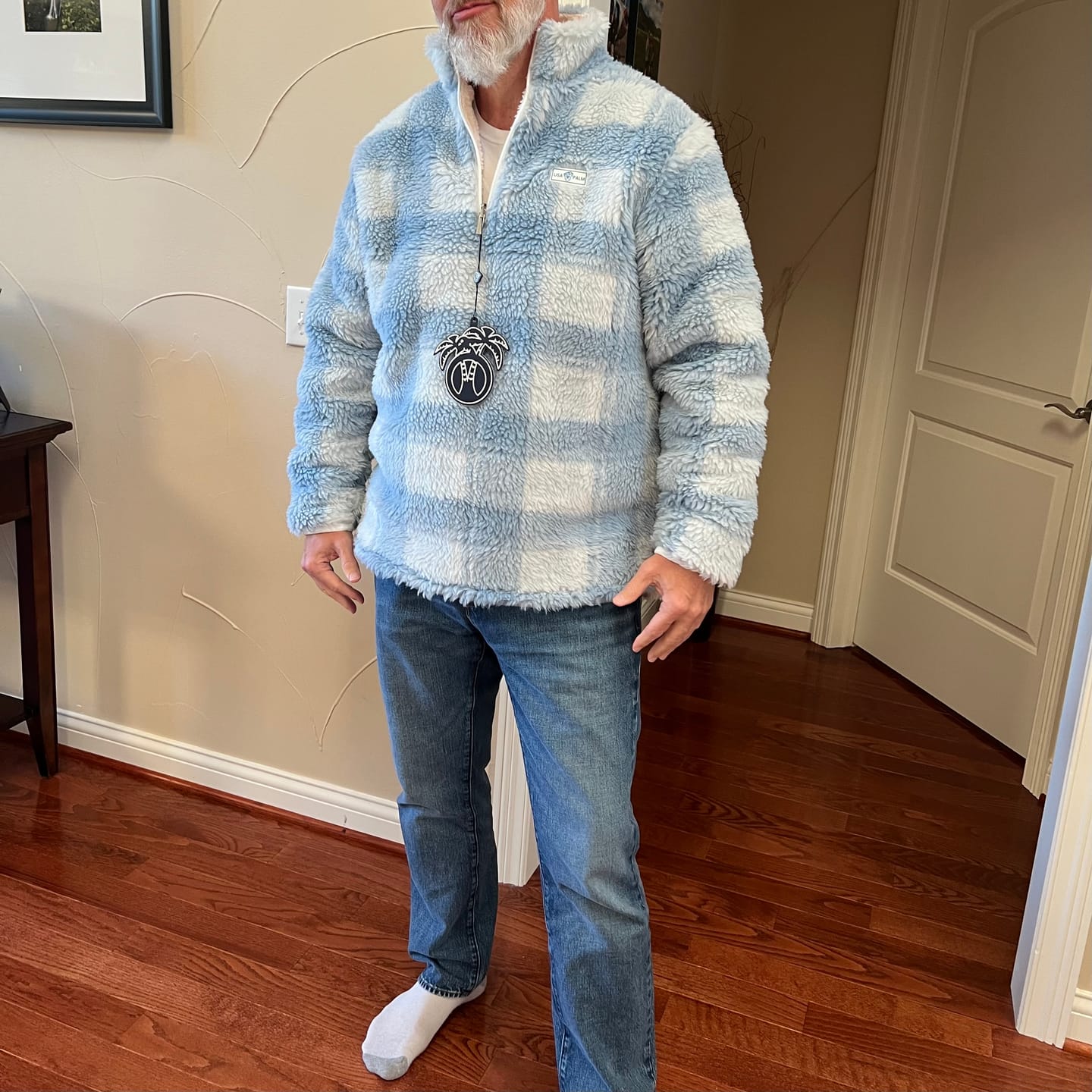 Customer photo review of Jacquard Double Sherpa 1/4 Zip