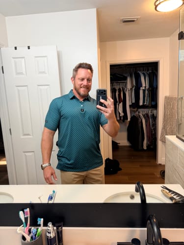 Customer photo review of Check - Teal