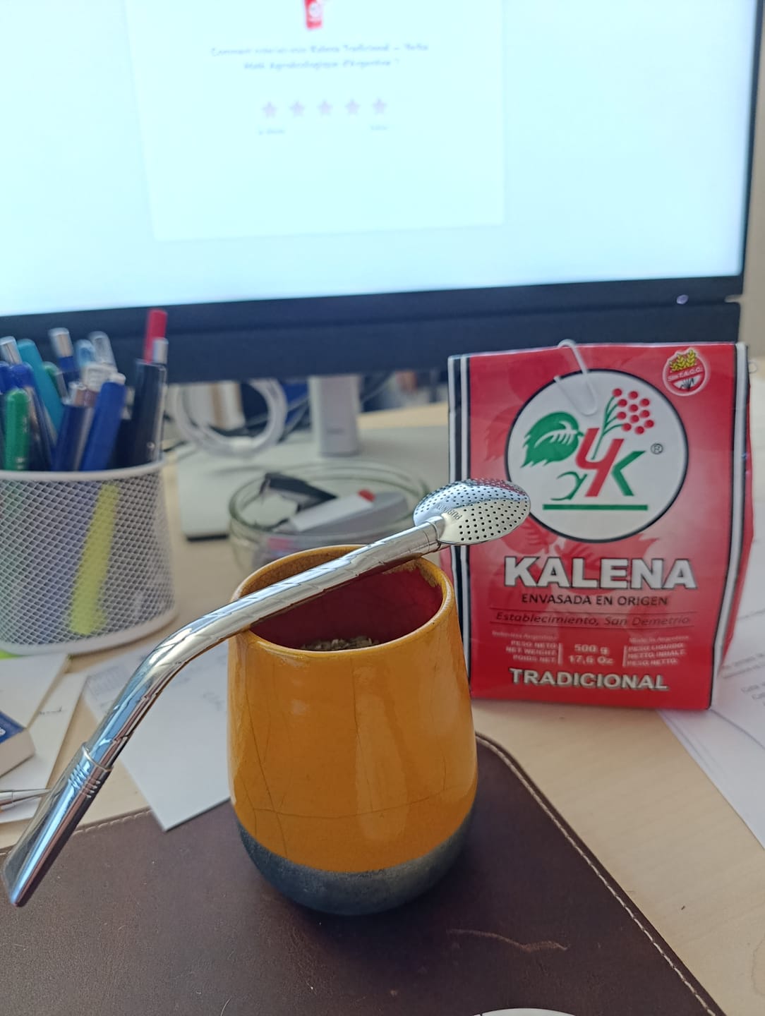 Customer photo review of Kalena Tradicional — Yerba Maté Agroécologique d'Argentine