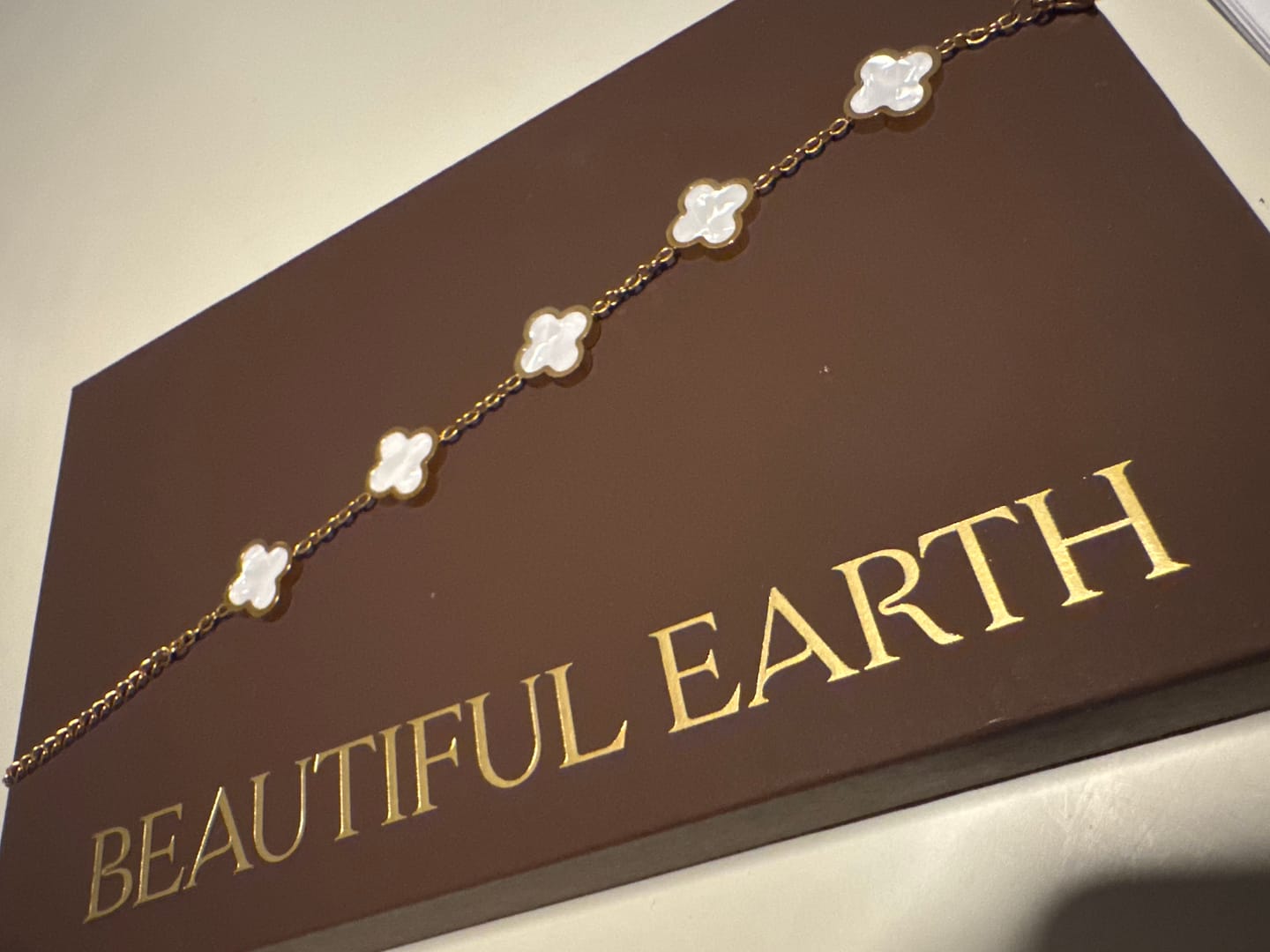 Customer photo review of White Clover Bracelet