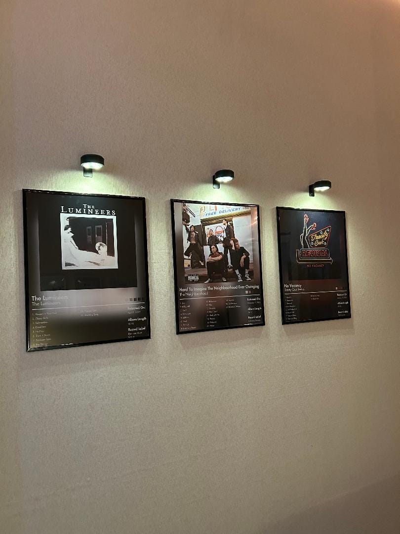 Customer photo review of The Lumineers — The Lumineers Album Poster