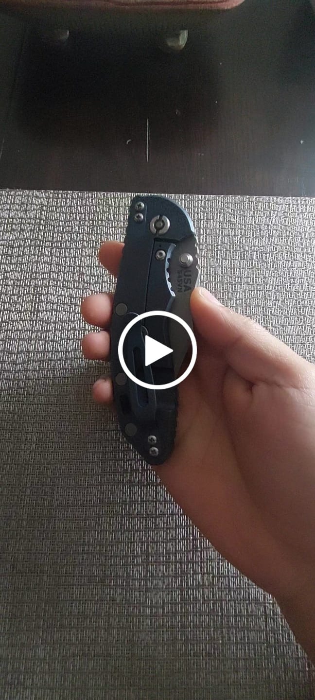 Customer video review of The Back Door: Hinderer XM-18 Non-Flipper Bowie - 3.5" S45VN, Full Titanium, Battle Blue - Made in USA (Trade In)