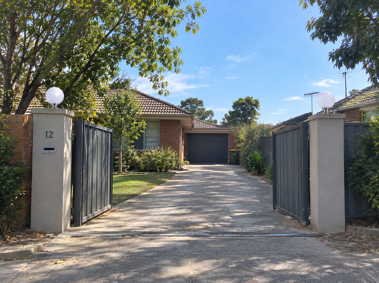 Customer photo review of 20cm solar bollard light with globe diffuser — Spherical Pillar Light Lantern Ball shape