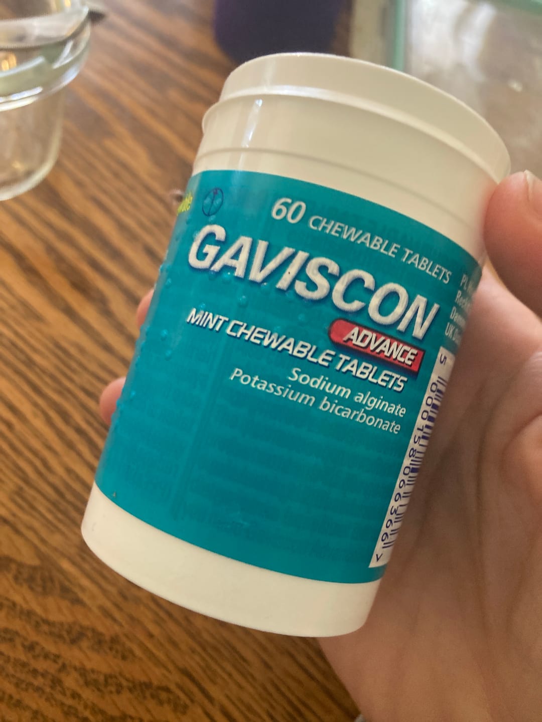 Customer photo review of Gaviscon Advance Mint Chewable Tablets 60 Tablets