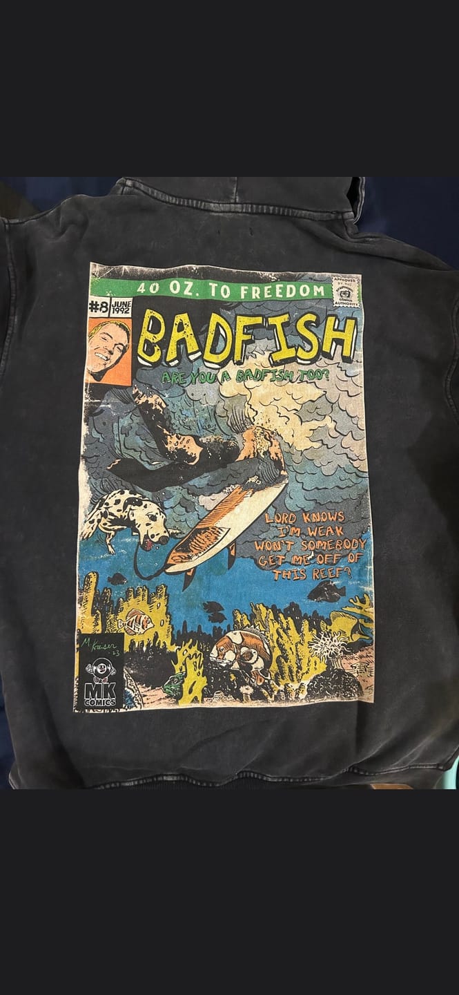 Customer photo review of Badfish - Snow Washed Loose Cotton Hoodie