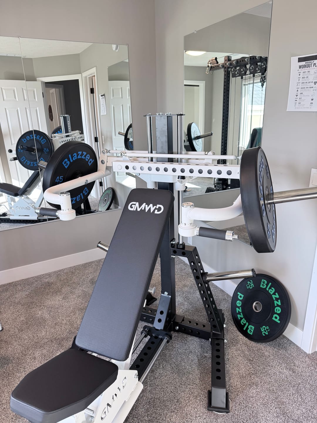Customer photo review of HDX 260lb Bumper Plate Set