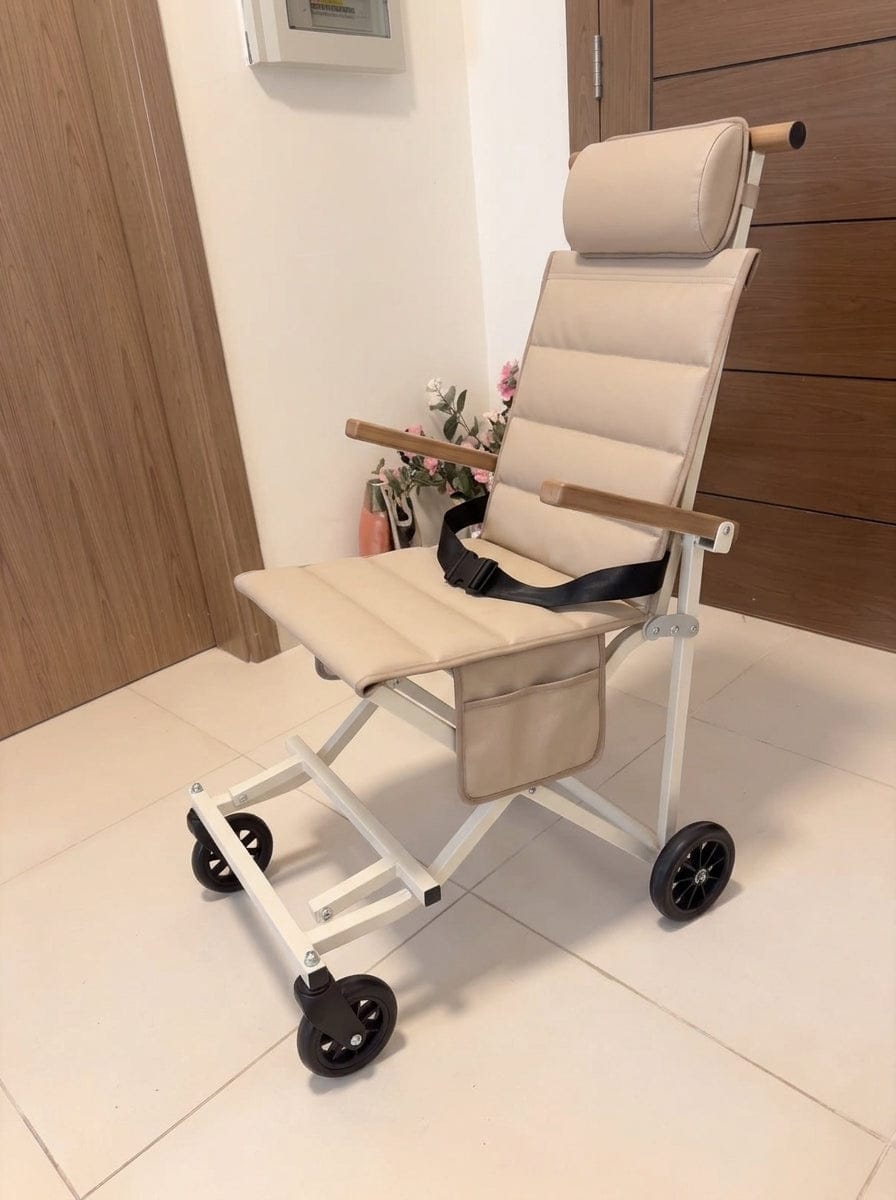 Customer photo review of Bring Mom Along – Foldable Comfort Chair