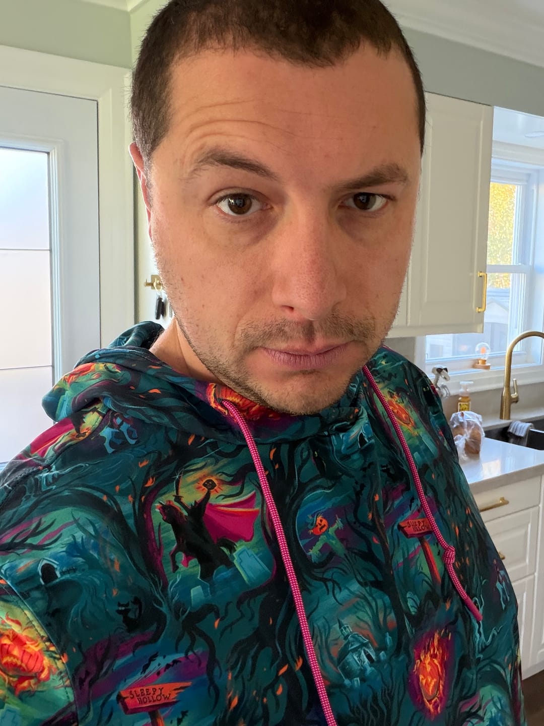 Customer photo review of Disney "Headless Havoc" – Performance Hoodie