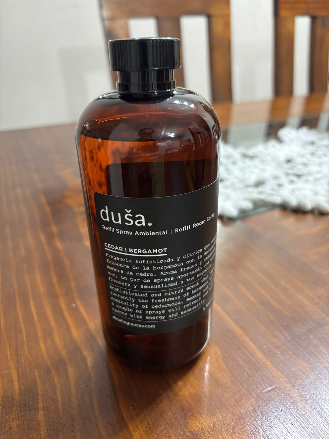 Customer photo review of Cedro I Bergamota - Recarga Home Spray - 500 ml