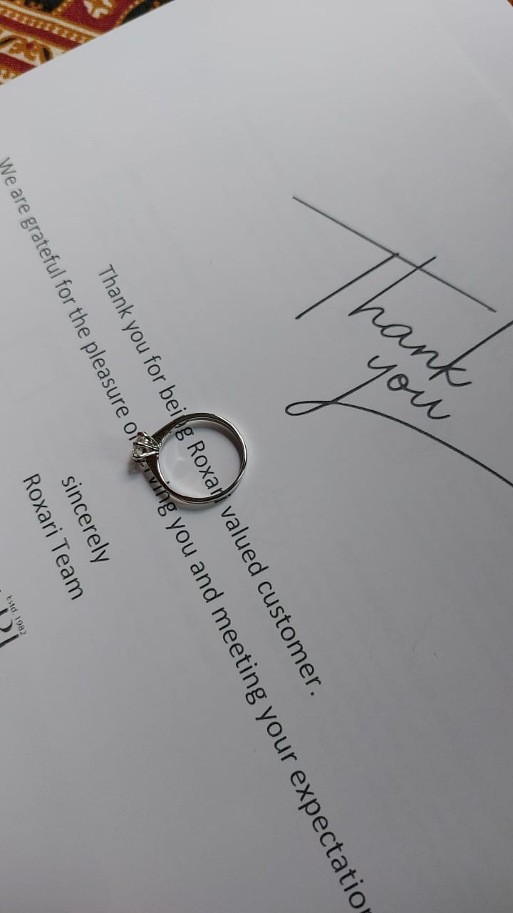 Customer photo review of 0.5 Carat Hexa Glow Ring
