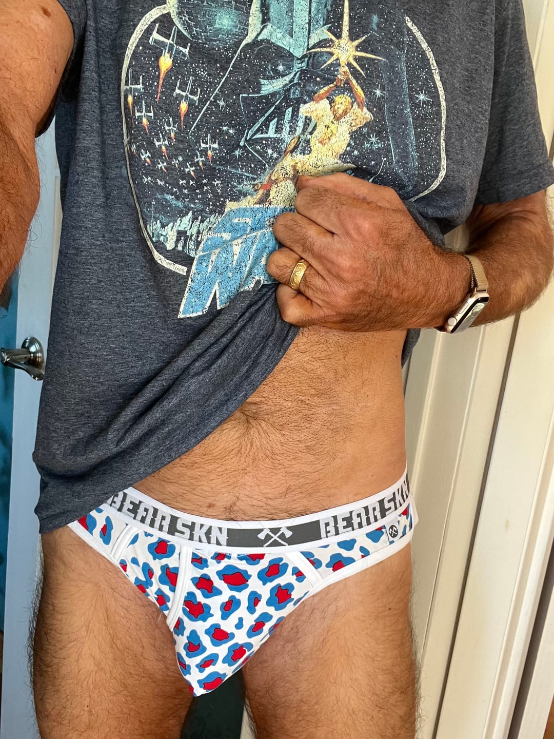 Customer photo review of Bear Skn Jockstrap - R&B Leopard