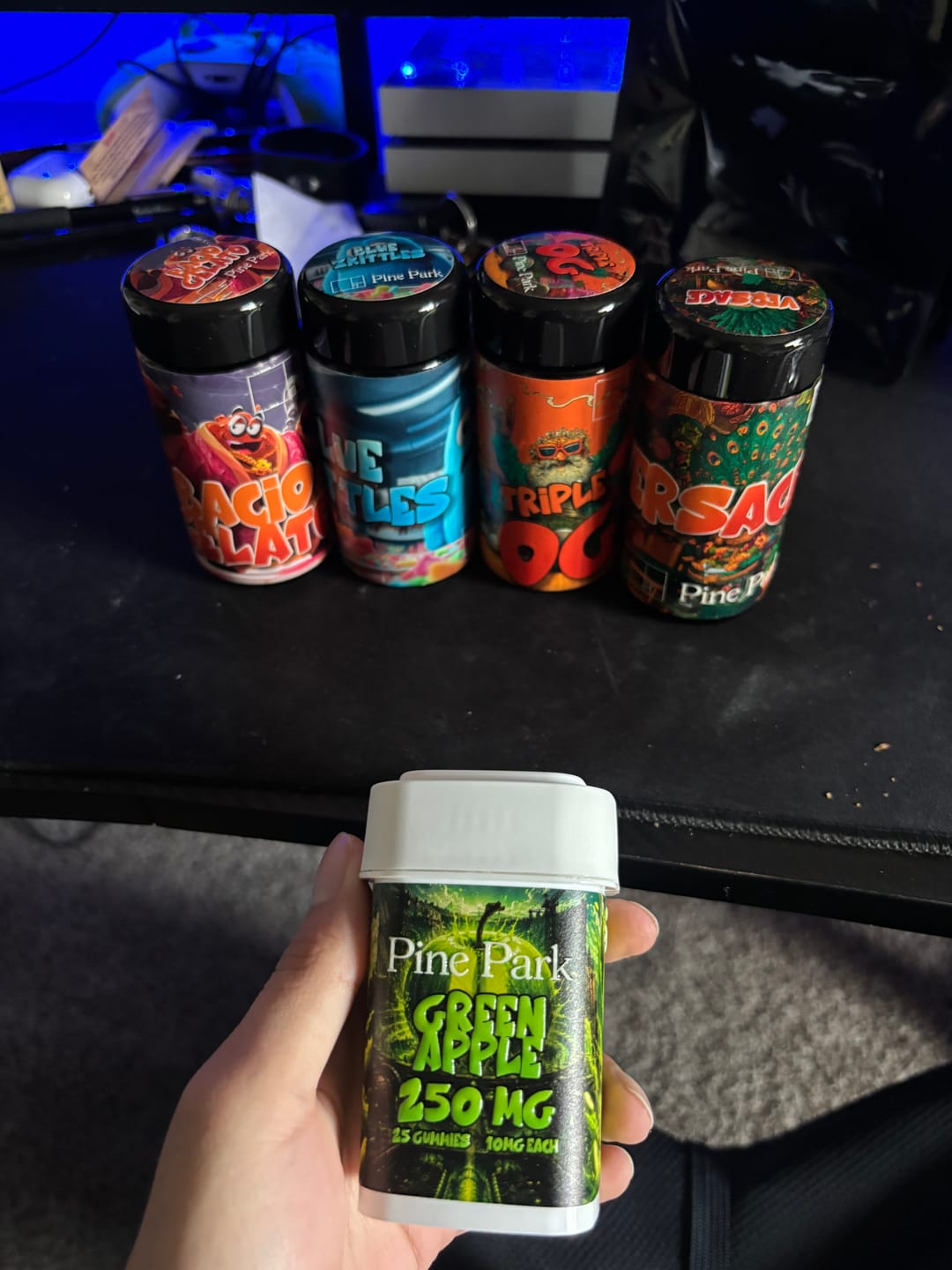Customer photo review of Green Apple Delta-9 Gummies 250mg