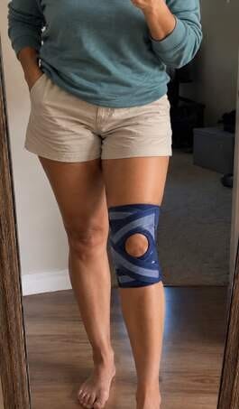 Customer photo review of Open-Knee Brace for Achy, Unsteady Knees