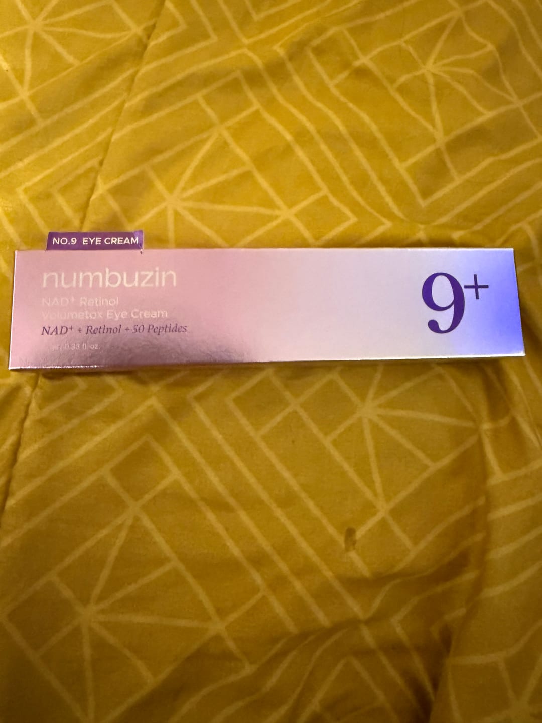 Customer photo review of No.9 NAD+ Retinol Volumetox Eye Cream