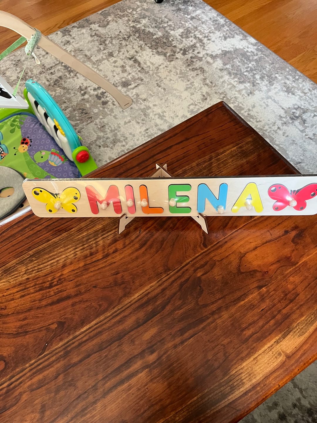 Customer photo review of Personalized Wooden Name Puzzle