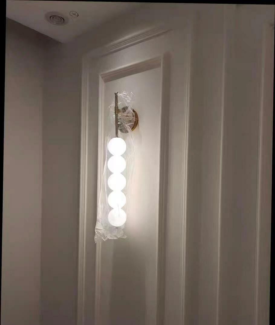 Customer photo review of Opal Ball Wall Light, 53 cm Tall, Wall Sconce, Integrated LED