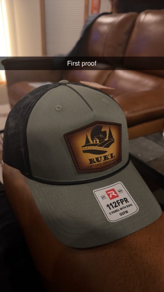 Customer photo review of Richardson 112 Custom Leather Patch Hats