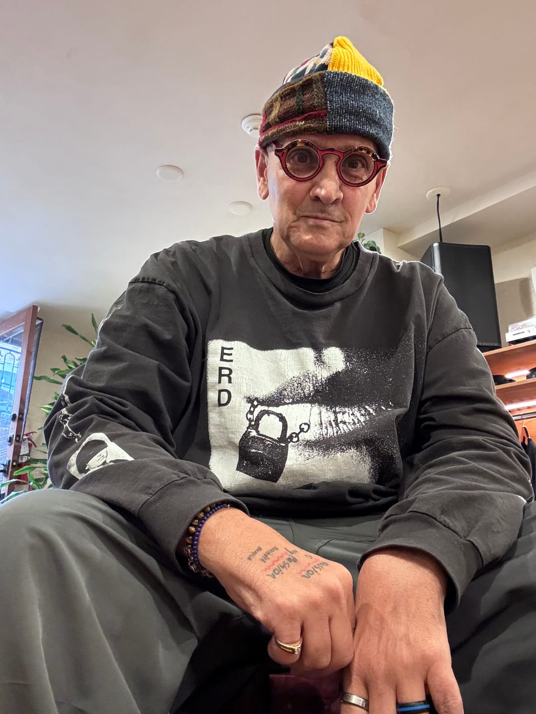 Customer photo review of ERD Lips Long Sleeve T-Shirt