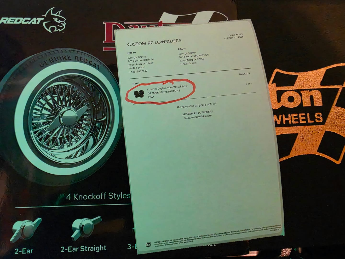 Customer photo review of Kustom Dayton Wire Wheel Sets