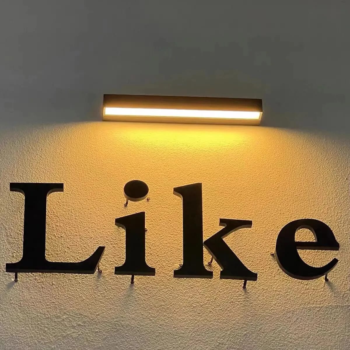 Customer photo review of Outdoor Wall Light, Slim Aluminium Wall Sconce, 20–50 cm, LED