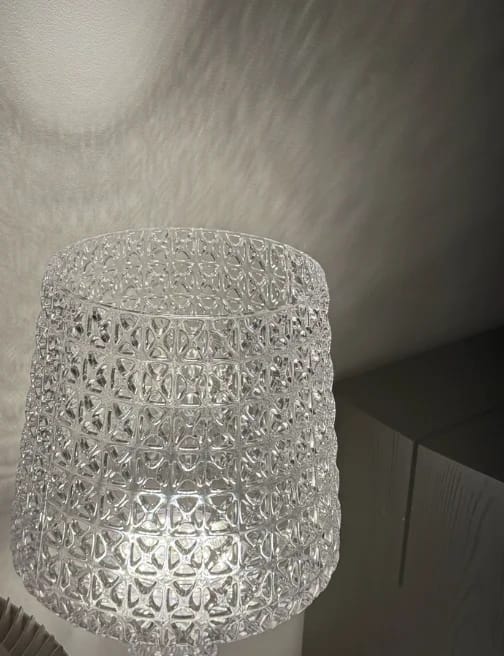 Customer photo review of Italy Design Kartell Kabuki Table Lamps Acrylic Desk Lights Art Decor LED Standing Light Living Room Bedroom Hollow Floor Light