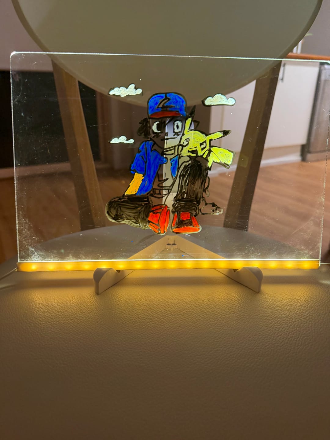Customer photo review of GlowSketch™ – LED Drawing & Message Board