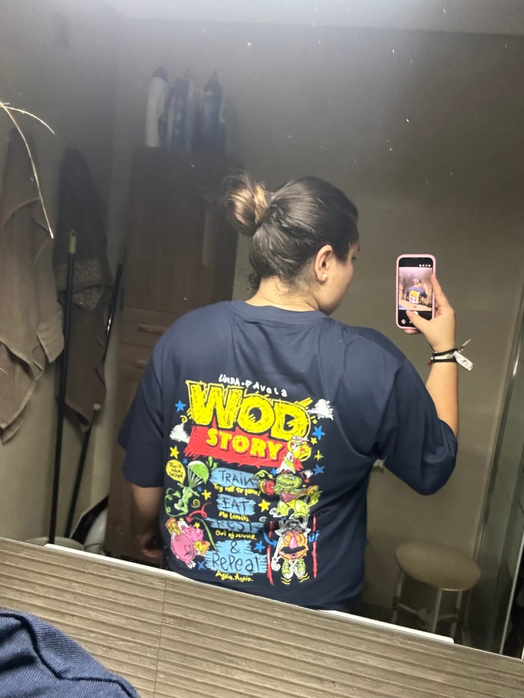 Customer photo review of WOD STORY MARTIN BLUE OVERSIZE - UNISEX