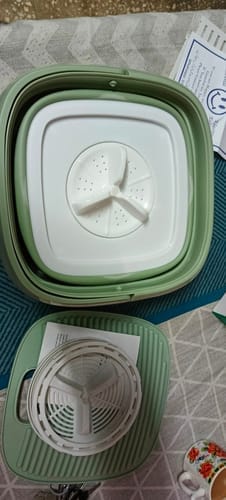 Customer photo review of Mini Portable and Foldable Washing Machine