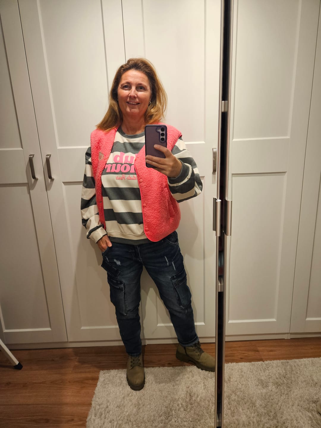 Customer photo review of PREMIUM Butterstoff Baumwoll Sweater khaki