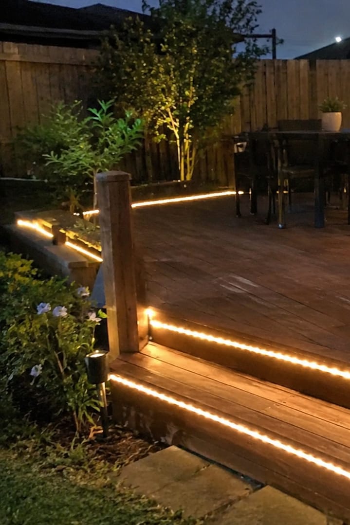 Customer photo review of Solar LED Strip Lights | 7 Single Colour Options | Waterproof Garden Light