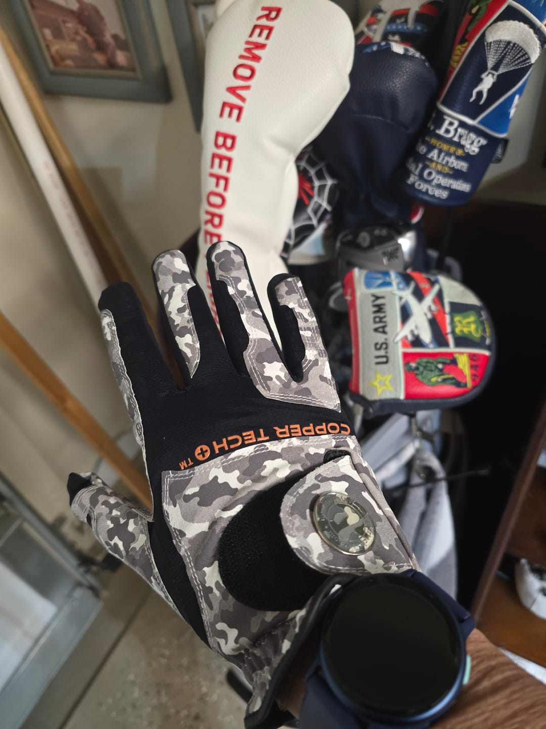 Customer photo review of Copper Tech Plus Men's Golf Glove (Camouflage Edition)