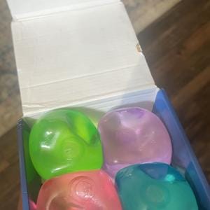 Customer photo review of Slow-Rising Squishy Cube 4-Piece Set