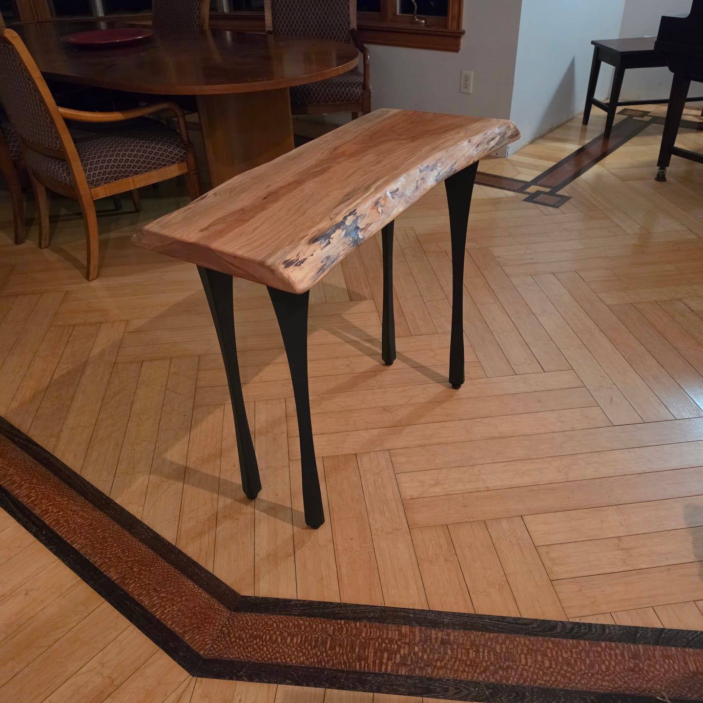 Customer photo review of Desk Legs 501 Snello 28.2" H Metal Handmade Furniture Legs