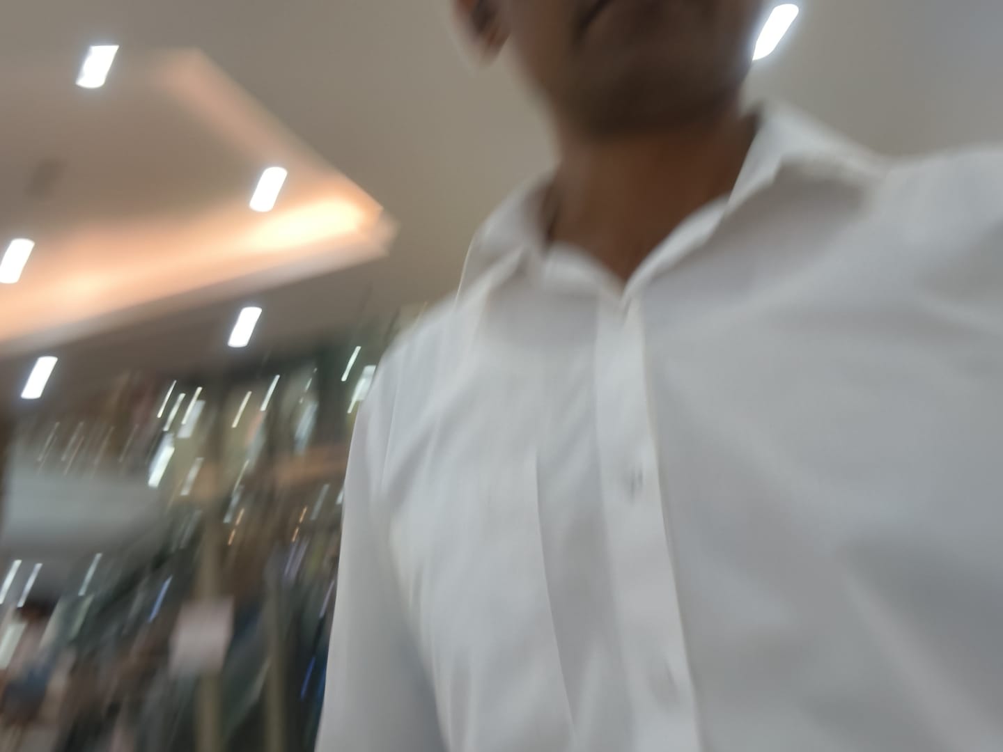 Customer photo review of Good Luck - 100% Cotton Formal White Shirt For Men | Uathayam