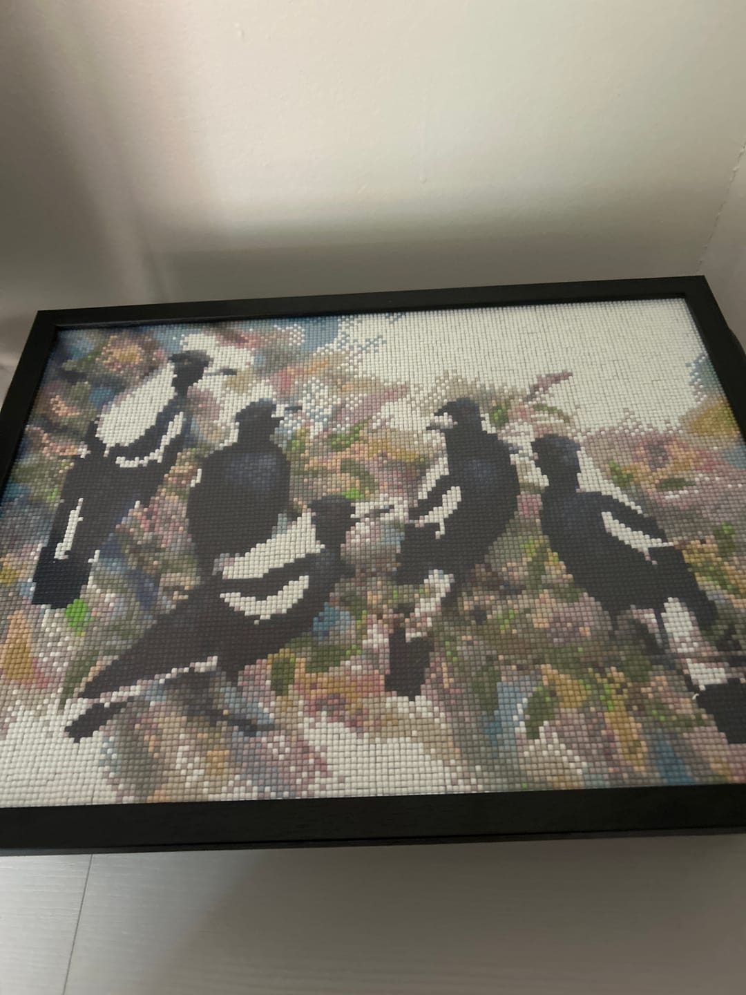 Customer photo review of Magpies - Full Drill Diamond Painting
