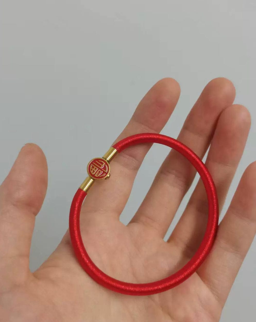 Customer photo review of Red Cinnabar-Inspired Wealth Bracelet, Red String Lucky Bracelet for Prosperity, Abundance & Protection, Traditional Woven Good