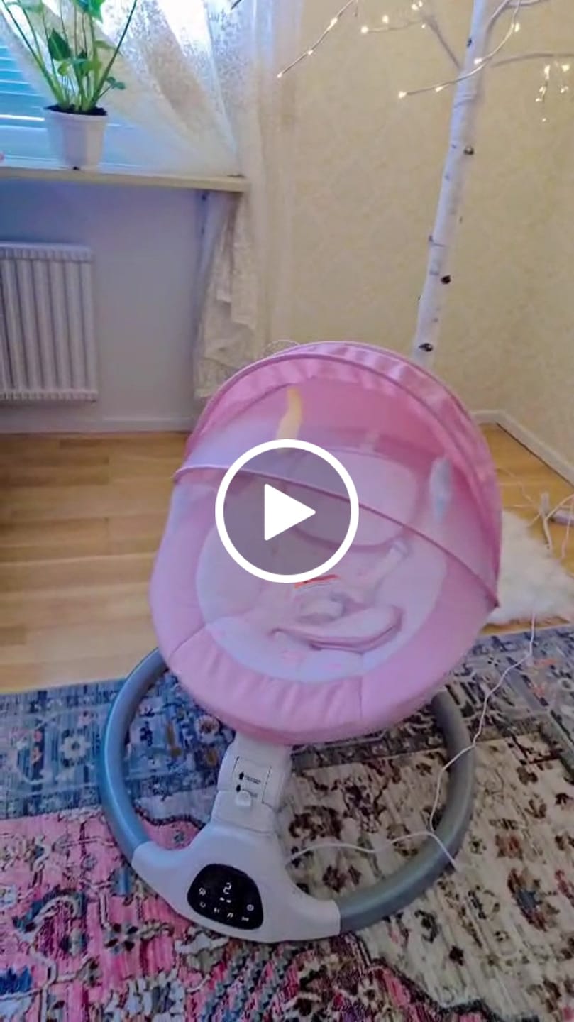 Customer video review of Babygunga Elektrisk med Myggnät & LED Display by LV