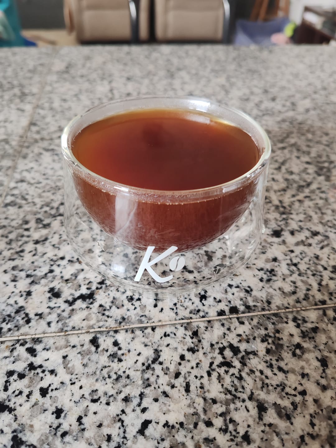 Customer photo review of Vaso Doble Pared Borosilicato Señor K Capacidad 250ml