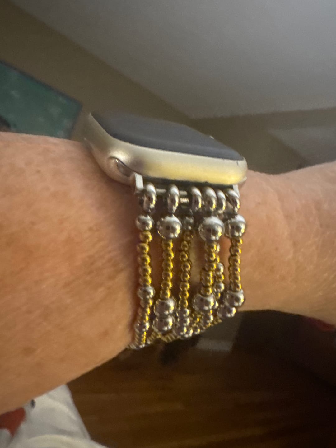 Customer photo review of Eternal Glow Stretch Apple Watch Strap
