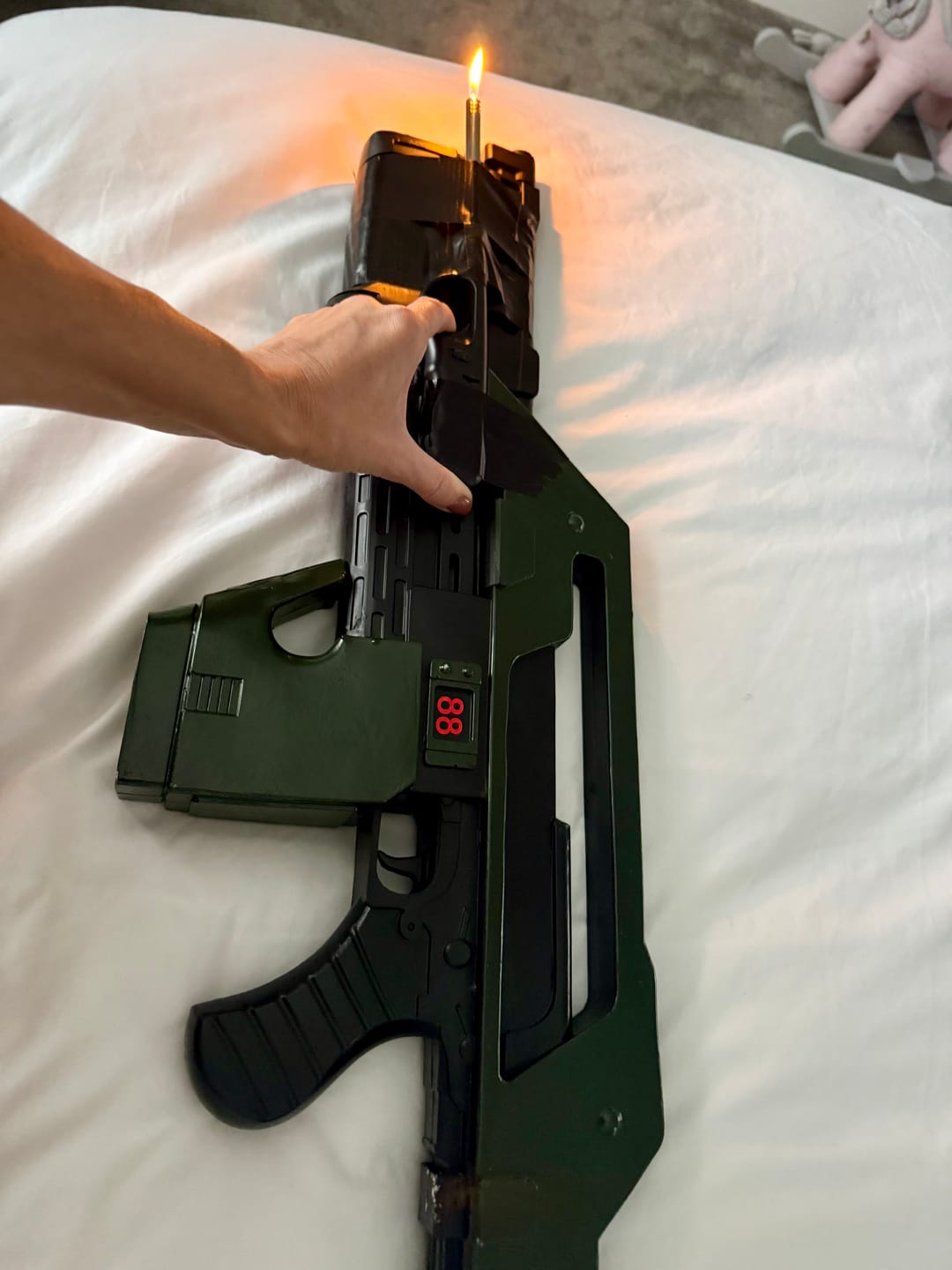 Customer photo review of Alien M41A Pulse Rifle Resin Replica