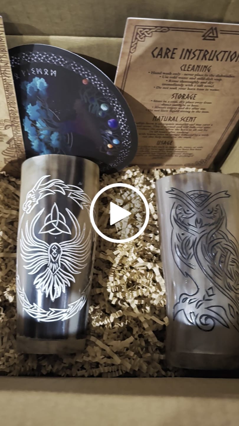 Customer video review of Beasts of Legend Viking Horn Cup 3 Pack