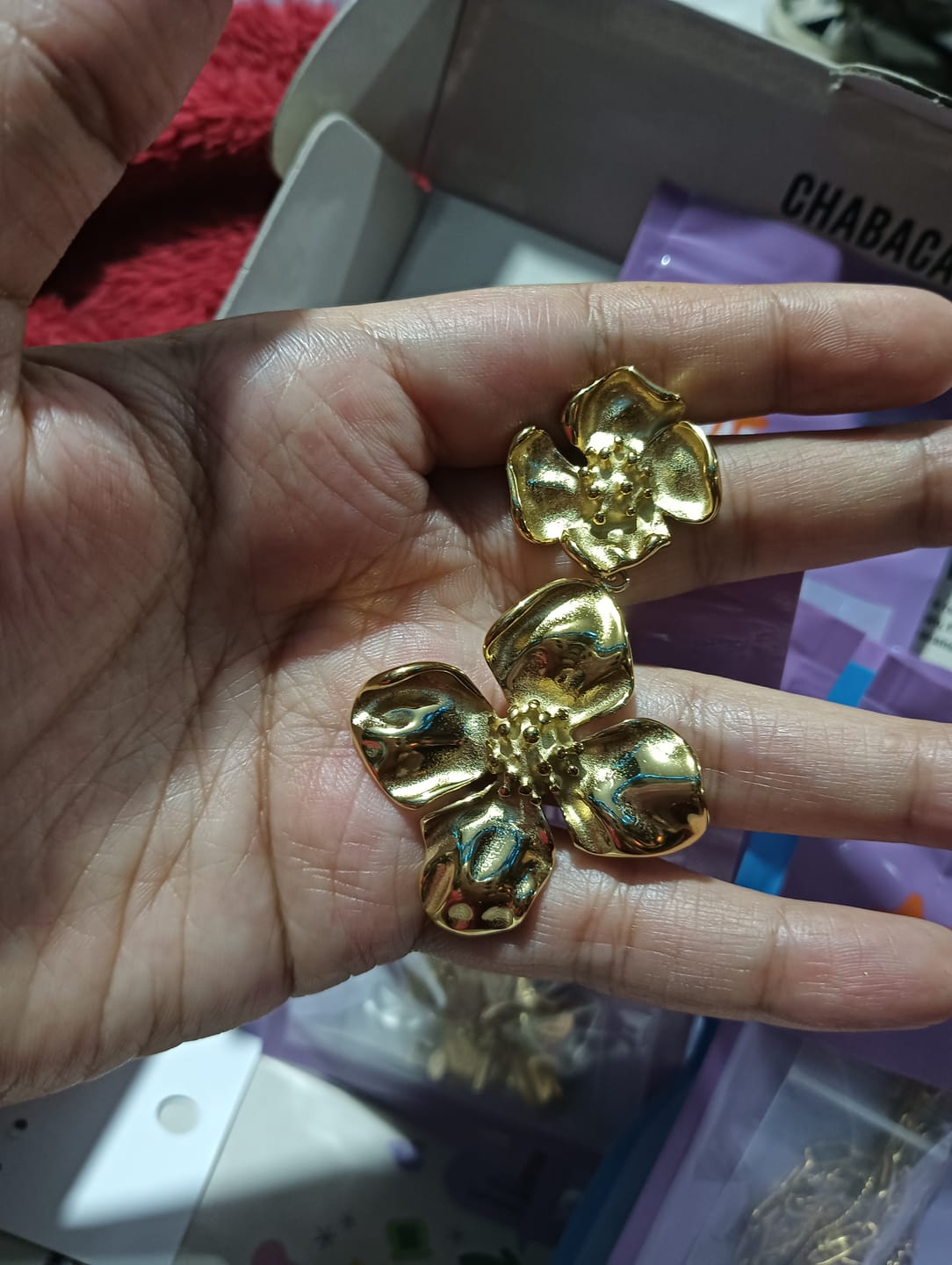 Customer photo review of Aretes Serendipia