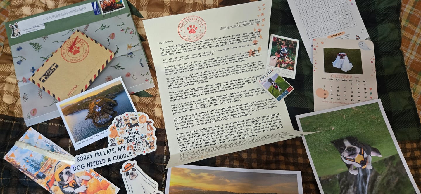 Customer photo review of 💌 Toby's Letter Club