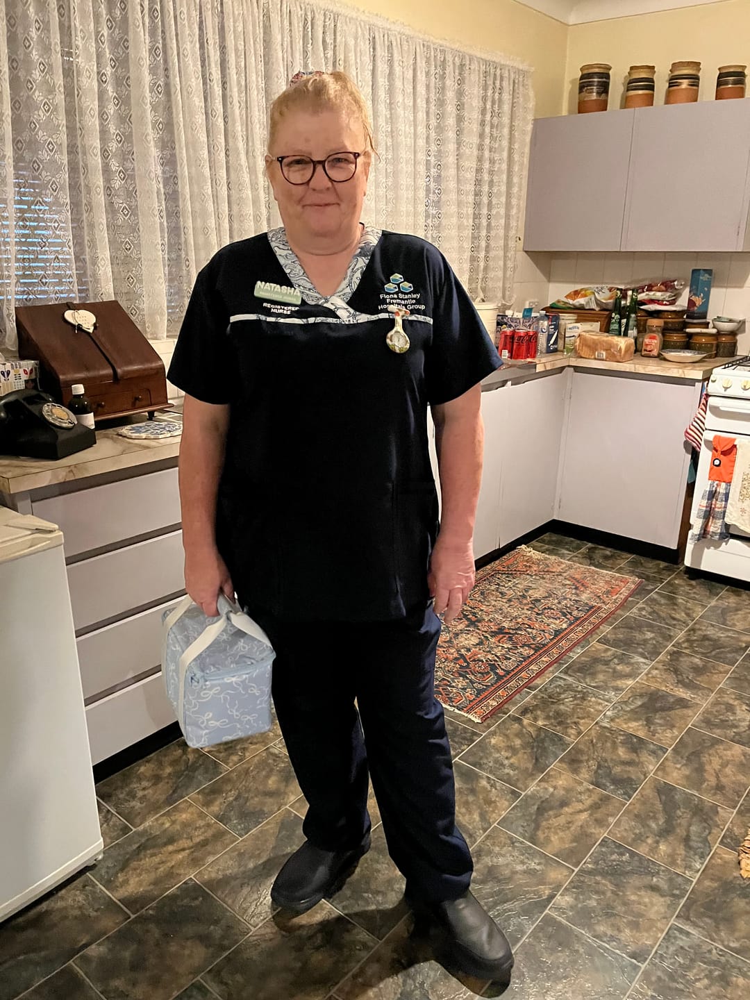 Customer photo review of Nurse Uniform Custom Name Personalized Keychain